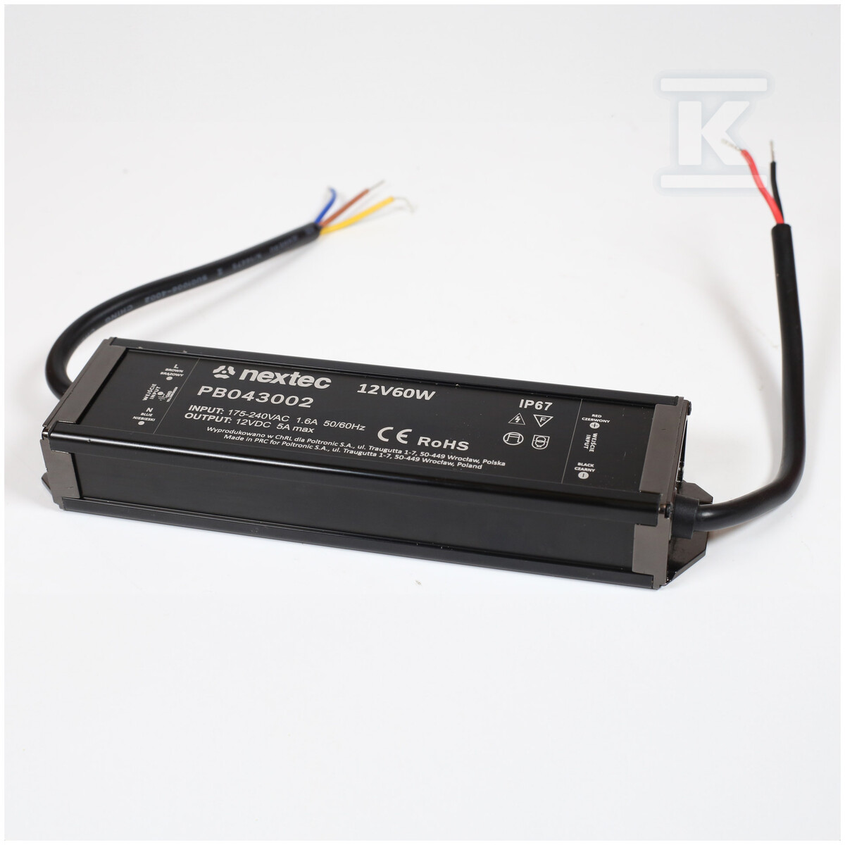 Waterproof power supply, LLG 24V / IP67 - PB043064